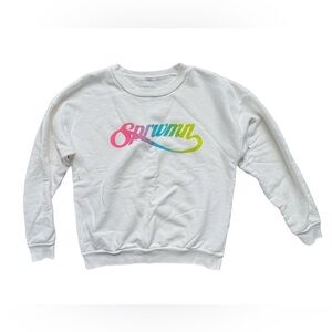 SPRWMN Los Angeles Oversized Logo Sweatshirt White Size M